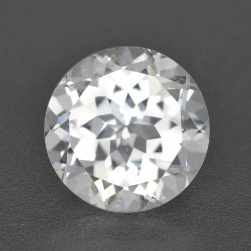 Clear White Topaz Gem - 4.3ct Round Facet (ID: 558093)