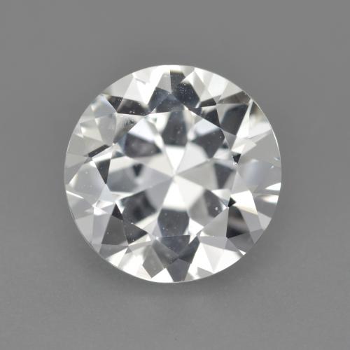 Белый Топаз Камень - 4.6ct Бриллиантовая Огранка (ID: 571483)