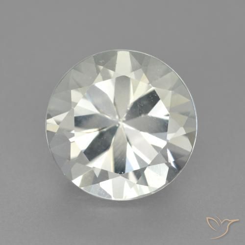 4.05ct Natural White Topaz, Round, VS