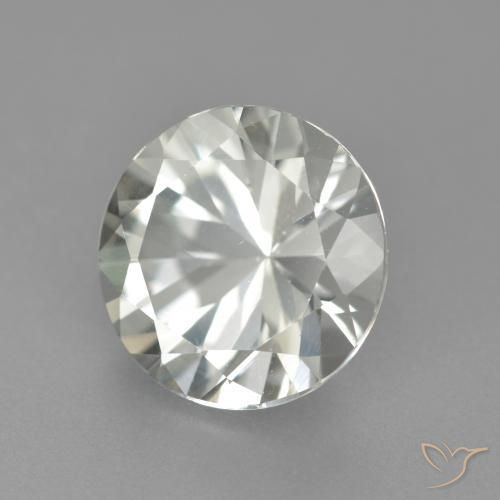 4.05 ct White Topaz Stone, Natural Topaz in Diamond-Cut Shape for Sale