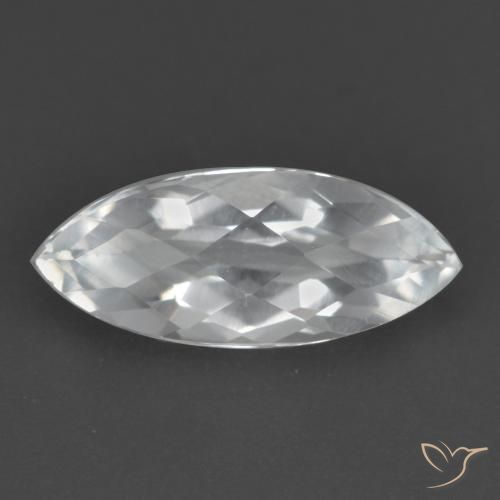 1.64ct Natural White Topaz, Marquise, VS