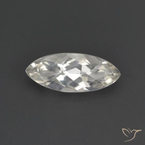 1.67ct Natural Warm White Topaz, Marquise, VS, Photo A