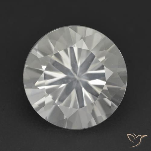 3.93 ct Loose White Topaz, 10 mm Diamond Cut From Brazil, Photo A
