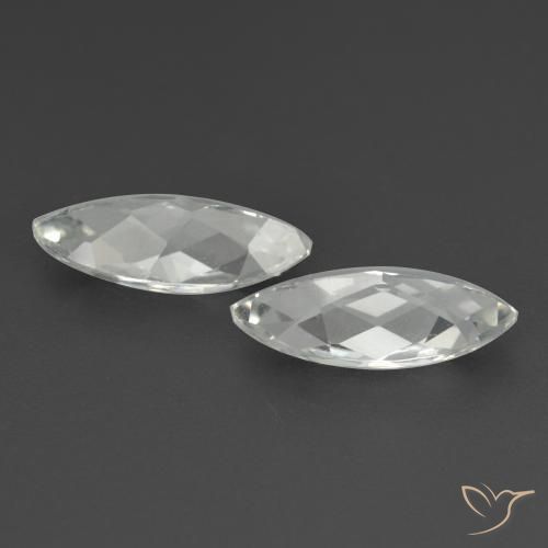 Topaz Gemstones in 11.9 x 5.1 mm Size for Sale, Topaz Stones in White Color