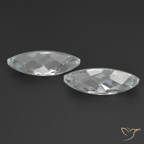Topaz Gemstones in 11.9 x 5 mm Size for Sale, Topaz Stones in White Color
