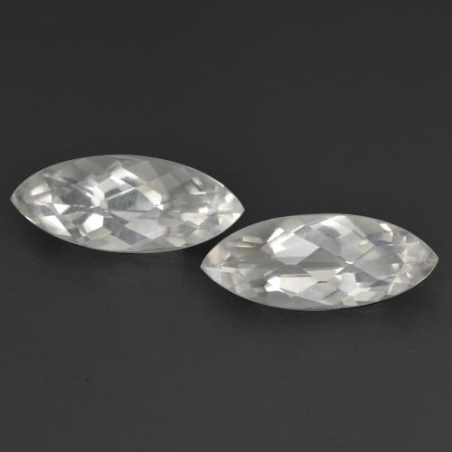 White Topaz Gem - 1.6ct Marquise Checkerboard (ID: 571523)
