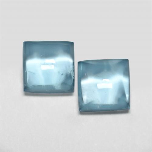 Sky Blue Topaz Gem - 1.2ct Square Cabochon (ID: 572504)
