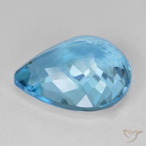Topaz Gemstone in 18.7 x 14.7 mm Size for Sale, Topaz Stone in Swiss Blue Color