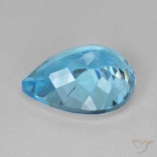 Topaz Gemstone in 17.3 x 13.1 mm Size for Sale, Topaz Stone in Swiss Blue Color
