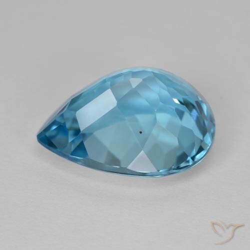 Topaz Gemstone in 17 x 13.4 mm Size for Sale, Topaz Stone in Swiss Blue Color