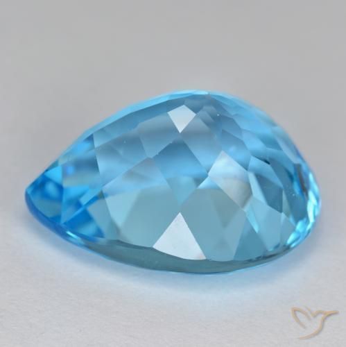 Topaz Gemstone in 18 x 13 mm (calibrated) Size for Sale, Topaz Stone in Swiss Blue Color