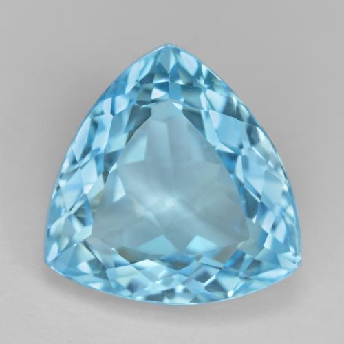 Swiss Blue Topaz Gem - 12.3ct Trillion Facet (ID: 572983)