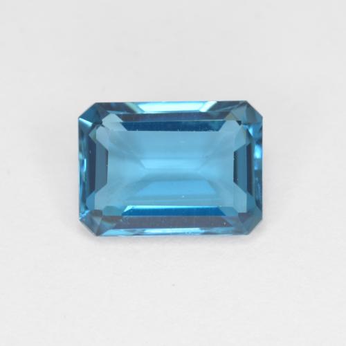 Deep Azure Blue Топаз Камень - 1.7ct Восьмиугольная ступенчатая огранка (ID: 574601)
