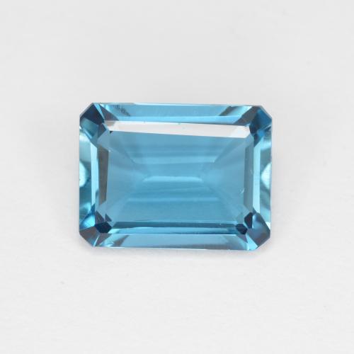 Azul medio Topacio Gema - 1.8ct Corte octagonal (ID: 574606)