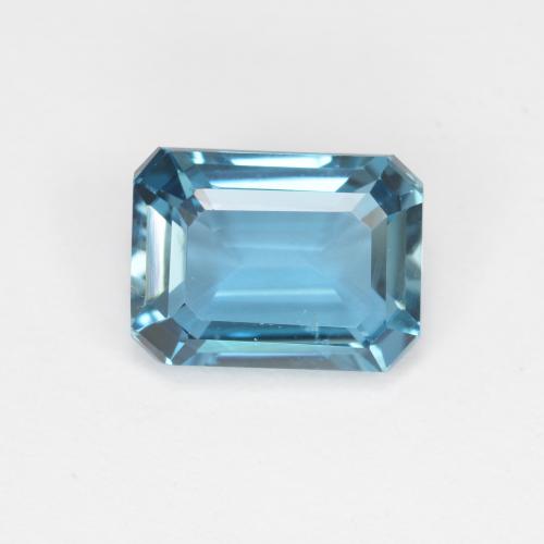 Medium Blue Топаз Камень - 2ct Восьмиугольная ступенчатая огранка (ID: 574607)