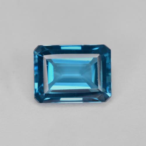Swiss Blue Topaz Gem - 2ct Octagon Step Cut (ID: 574867)