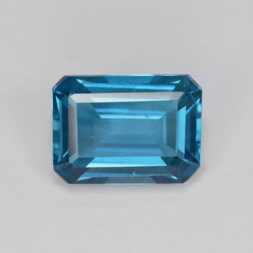 Deep Azure Blue Topaz Gem - 1.9ct Octagon Step Cut (ID: 574965)