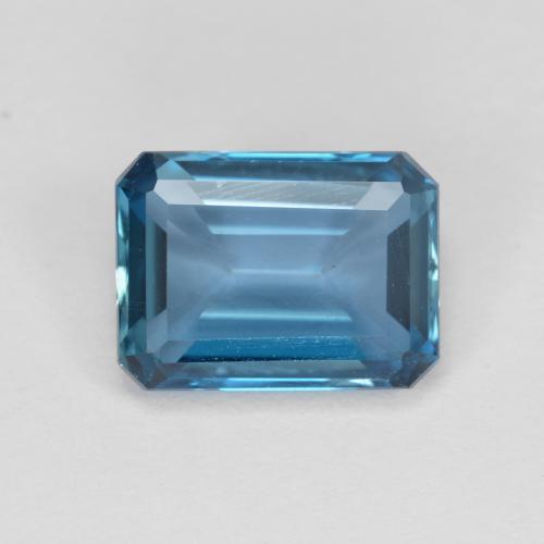 Blue Topaz Gem - 2ct Octagon Step Cut (ID: 574966)