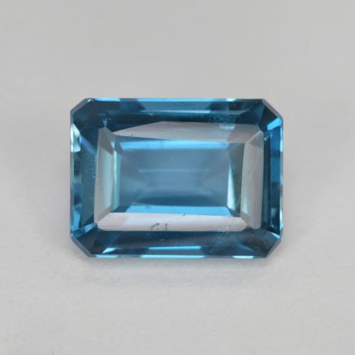 Deep Navy Blue Топаз Камень - 2ct Восьмиугольная ступенчатая огранка (ID: 574971)