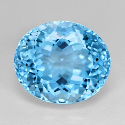 Azul Suizo Topacio Gema - 25.5ct Forma ovalada (ID: 578084)