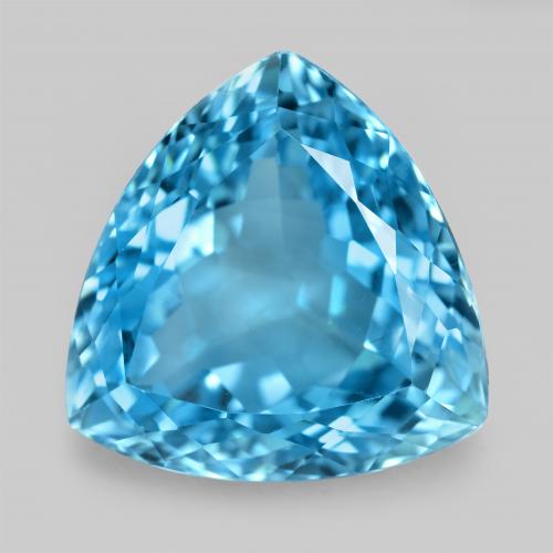 Azul azur Topacio Gema - 27ct Forma trillón (ID: 578089)