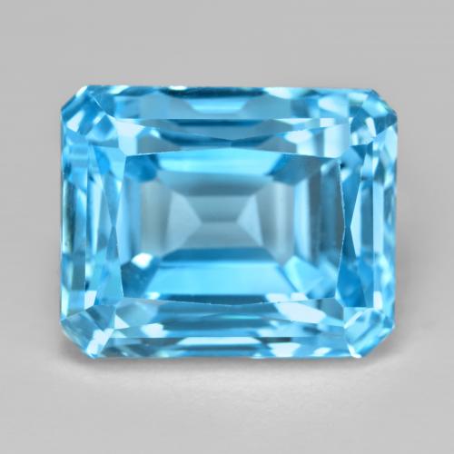 Свисс-Блю Топаз Камень - 28.9ct Восьмиугольная ступенчатая огранка (ID: 578095)