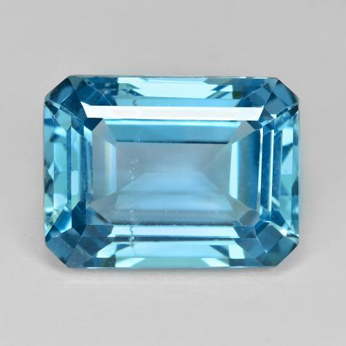 Swiss Blue Topas Edelstein - 19.6ct Octagon Stufenschliff (ID: 578205)