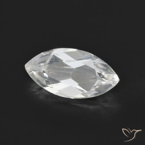1.97 ct White Topaz Stone, Natural Topaz in Marquise Facet Shape for Sale