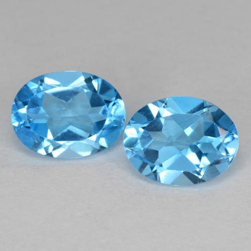 Azul medio Topacio Gema - 2.2ct Forma ovalada (ID: 582772)
