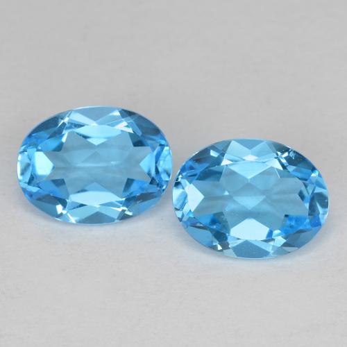 Swiss Blue Topaz Gem - 2.1ct Oval Facet (ID: 582777)