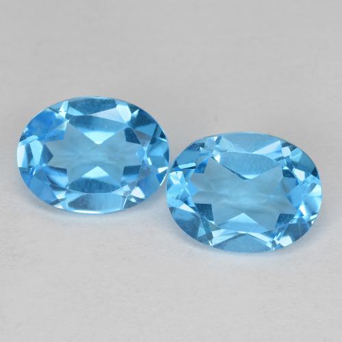 Swiss Blue Topaz Gem - 2.1ct Oval Facet (ID: 582779)