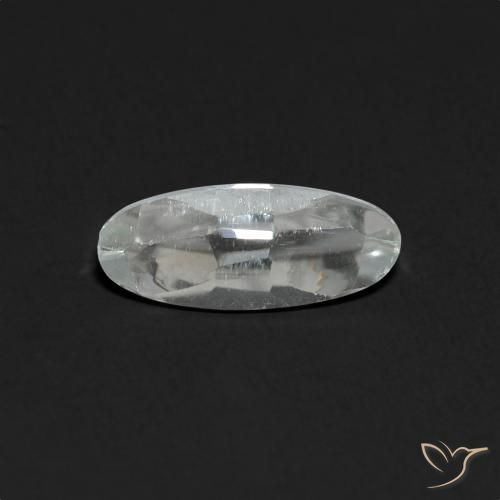 1.40ct Natural Clear White Topaz, Oval, Transparent