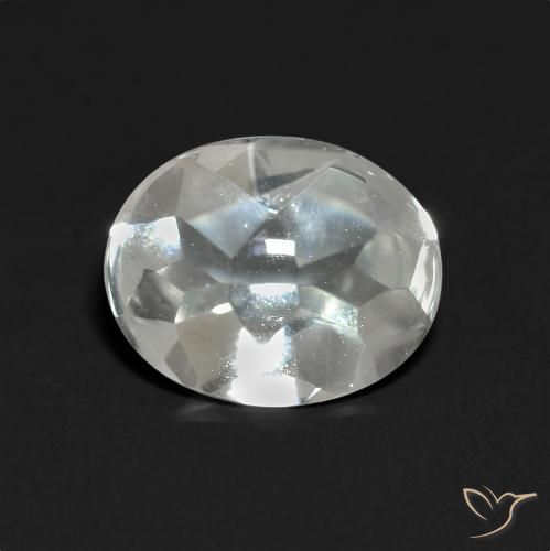 3.51ct Natural White Topaz, Oval, Transparent