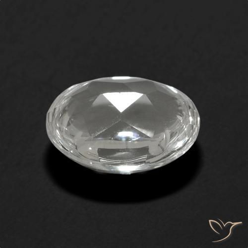Topaz Gemstone in 10 x 8 mm (calibrated) Size for Sale, Topaz Stone in White Color