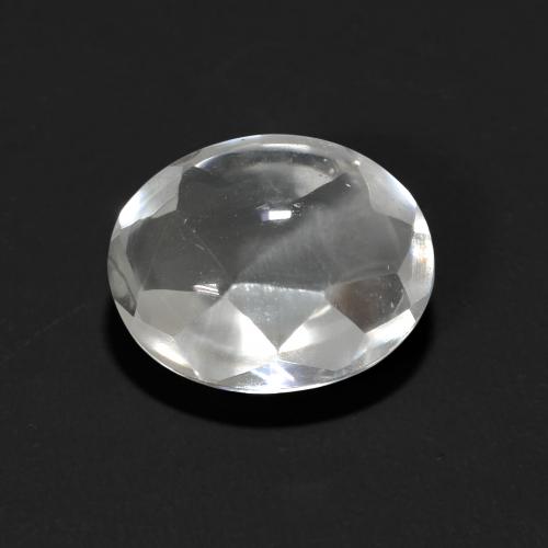 Clear White Topaz Gem - 3.2ct Oval Buff-Top (ID: 584138)