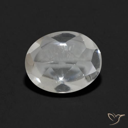 3.30ct Natural Clear White Topaz, Oval, Transparent