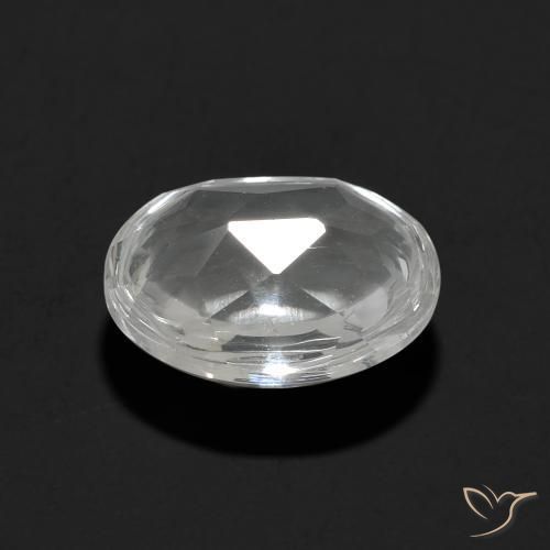 Topaz Gemstone in 10 x 8 mm (calibrated) Size for Sale, Topaz Stone in Clear White Color