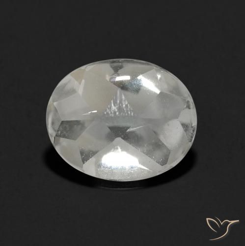 3.46ct Natural Clear White Topaz, Oval, Transparent