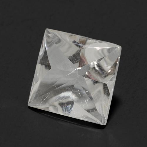 White Topaz Gem - 2.1ct Square Buff-Top (ID: 584141)