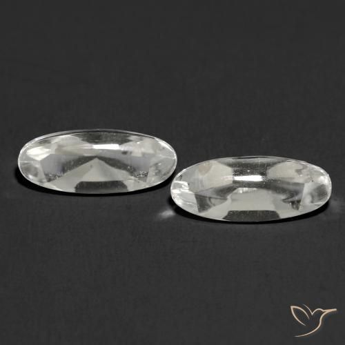2.60ctw Natural Clear White Topaz, Oval, Transparent