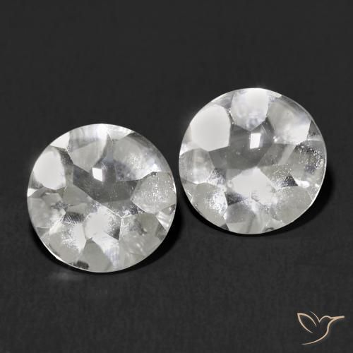 1.99ctw Natural White Topaz, Round, Transparent