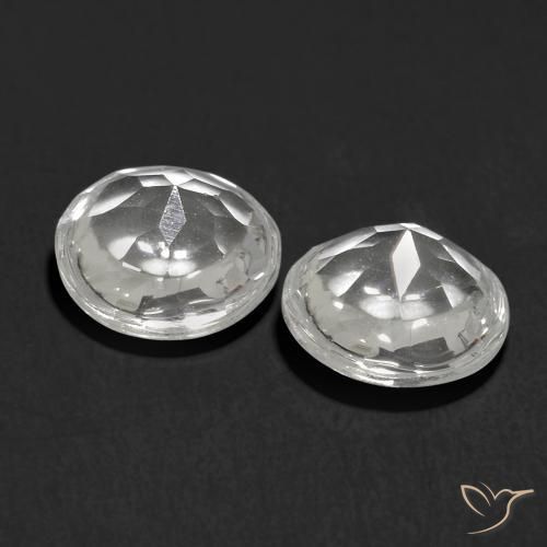 Topaz Gemstones in 6 mm (calibrated) Size for Sale, Topaz Stones in White Color