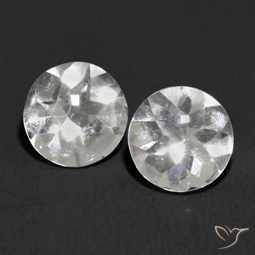 2.09ctw Natural White Topaz, Round, Transparent