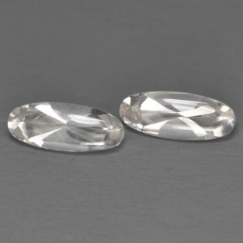 Warm White Topaz Gem - 1.2ct Oval Buff-Top (ID: 585490)