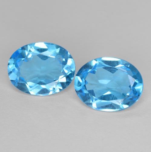 Azul Suizo Topacio Gema - 1.9ct Forma ovalada (ID: 585676)