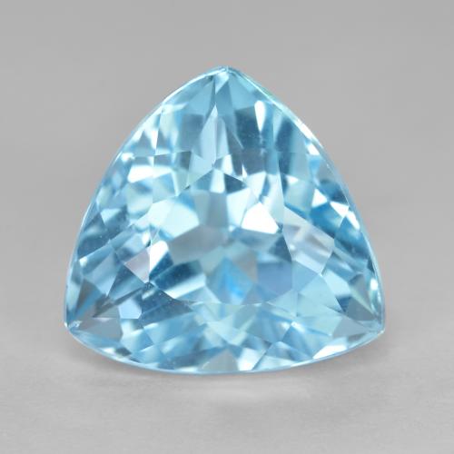 Swiss Blue Topaz Gem - 12.9ct Trillion Facet (ID: 586463)