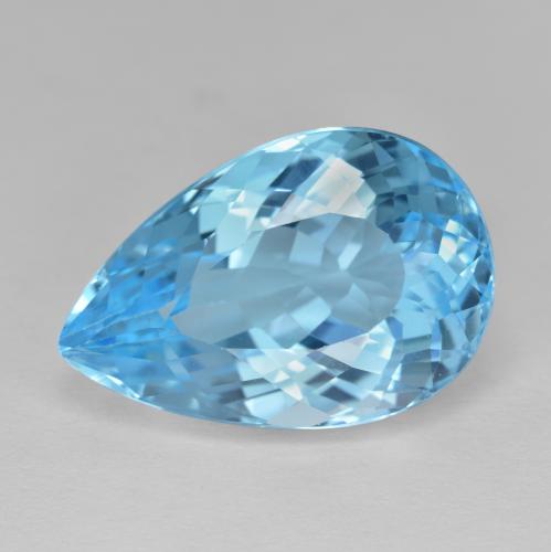 Swiss Blue Topaz Gem - 16.1ct Pear Facet (ID: 586636)