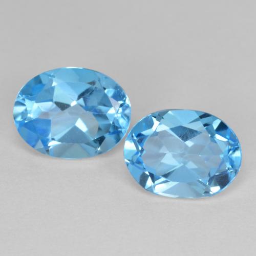 Swiss Blue Topaz Gem - 2.2ct Oval Facet (ID: 586711)