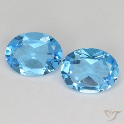 Swiss Blue Topaz Gem - 2.1ct Oval Facet (ID: 586712)