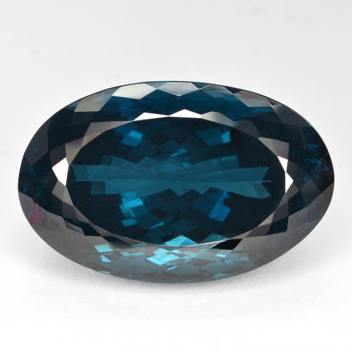 Azul Londres Topacio Gema - 69.3ct Corte Portuguesa en Forma Óvalo (ID: 587694)